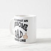 パパ素晴らしこれがパパの様子 コーヒーマグカップ (正面左)