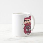 パパ素晴らしには刺青や顎骨がある コーヒーマグカップ (正面右)