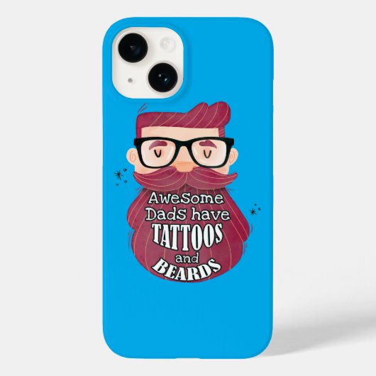 パパ素晴らしには刺青や顎骨がある Case-Mate iPhoneケース (裏面)