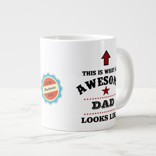 パパ素晴らしのお父様 ジャンボコーヒーマグカップ (正面右)