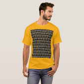 パパ素晴らしのアフリカアートオレンジ Tシャツ (正面フル)