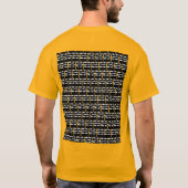 パパ素晴らしのアフリカアートオレンジ Tシャツ (裏面)