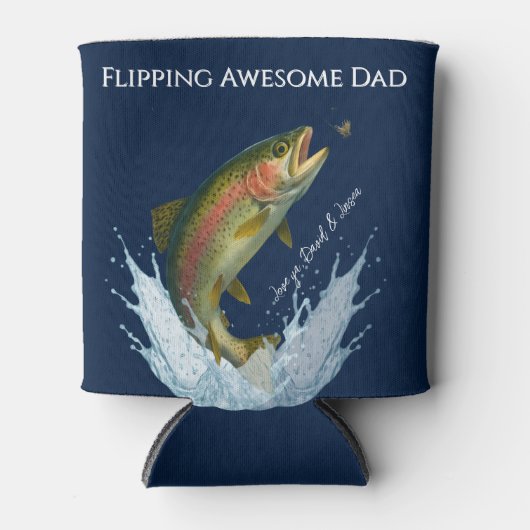 パパ素晴らしの子の名前の反転 缶クーラー (正面)