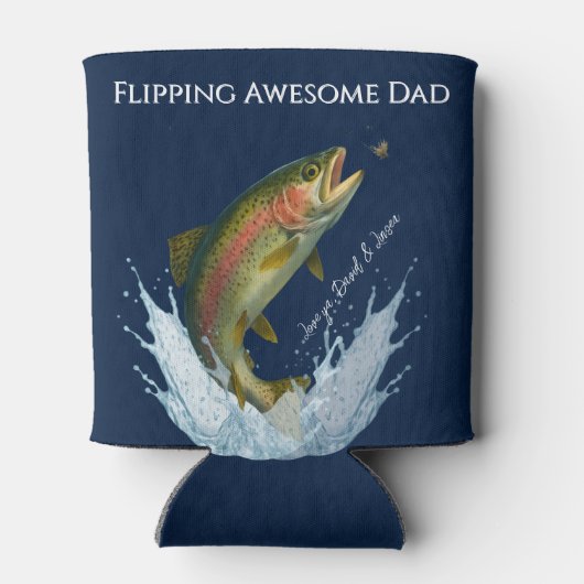 パパ素晴らしの子の名前の反転 缶クーラー (裏面)