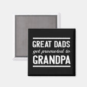 パパ素晴らしはおじいちゃんに昇進する マグネット (正面/裏面)