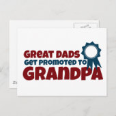 パパ素晴らしはおじいちゃんに昇進 ポストカード (正面/裏面)