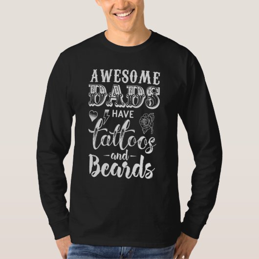 パパ素晴らしはタトゥーを父の日に Tシャツ (正面)