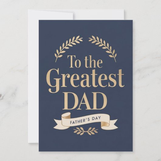 パパ素晴らしへ – 父の日札 招待状 (正面)