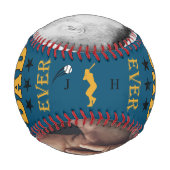 パパ素晴らしエバーモノグラムツーフォトベースボール 野球ボール (裏面)