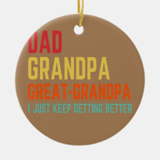 パパ素晴らしグランパIよ保り良くなる セラミックオーナメント