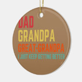 パパ素晴らしグランパIよ保り良くなる セラミックオーナメント (左)