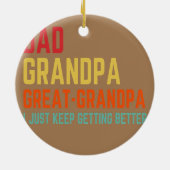パパ素晴らしグランパIよ保り良くなる セラミックオーナメント (裏面)