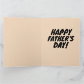 パパ素晴らしソース父の日ビッググリーティングカード カード (内部)