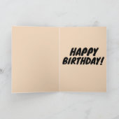 パパ素晴らしソース誕生日グリーティングカード カード (内部)