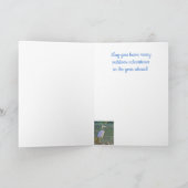 パパ素晴らしブルーヘロンアウトドアスマン誕生日 カード (内部)