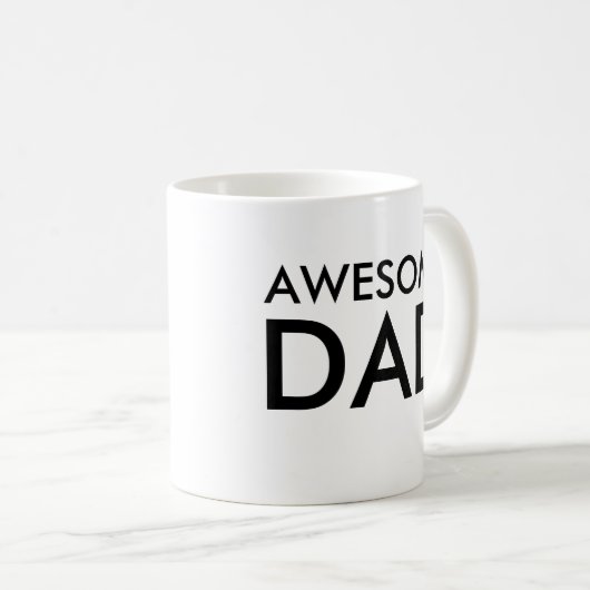 パパ素晴らしマグ |父の日贈り物 コーヒーマグカップ (正面右)