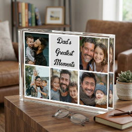 パパ素晴らしモーメント写真ブロック フォトブロック