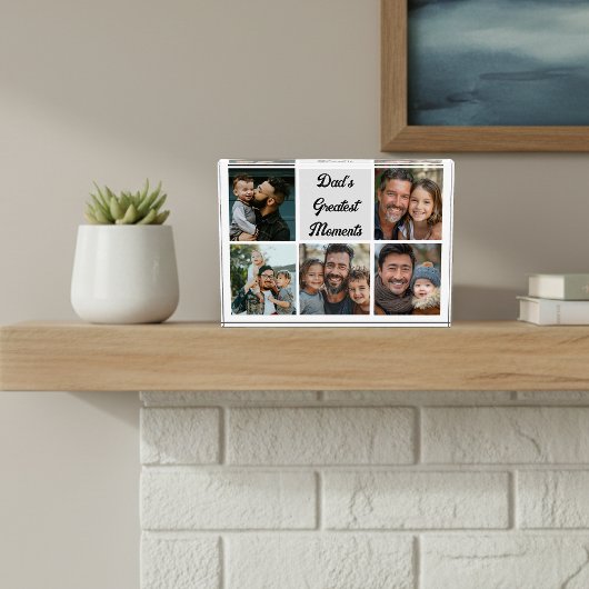 パパ素晴らしモーメント写真ブロック フォトブロック