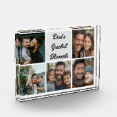 パパ素晴らしモーメント写真ブロック フォトブロック (左)