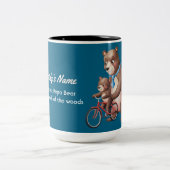 パパ素晴らしーベアこの森の首 ツートーンマグカップ (中央)