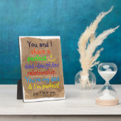 パパ素晴らし娘人間関係斑 フォトプラーク (側面)