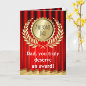 パパ素晴らし賞の父の日の挨拶 カード (黄色い花)