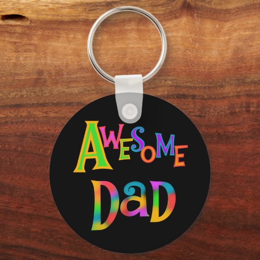 パパ素晴らしTシャツとギフト キーホルダー (正面)