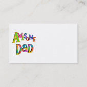 パパ素晴らしTシャツとギフト コーリングカード (裏面)