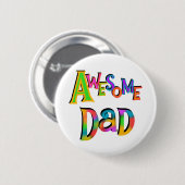 パパ素晴らしTシャツとギフト 缶バッジ (正面&裏面)