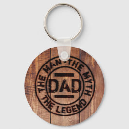 パパ素朴男の神話レジェンドウッドパイログラフィー キーホルダー