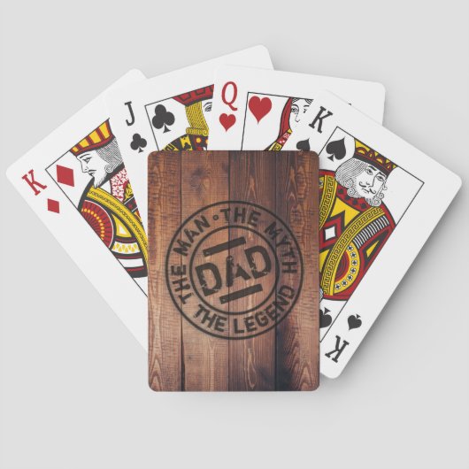 パパ素朴男の神話レジェンドウッドパイログラフィー トランプ (裏面)