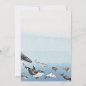 パパ素朴赤ちゃんシャワーゲームカードを知っている海 招待状 (裏面)