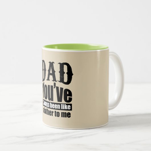パパ緑私に父のよう常にでしたことが ツートーンマグカップ (正面右)