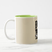 パパ緑私に父のよう常にでしたことが ツートーンマグカップ (左)