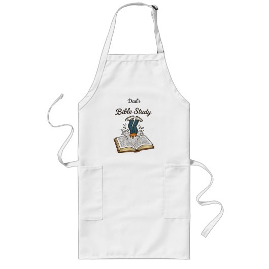 パパ聖書勉強 ロングエプロン (正面)