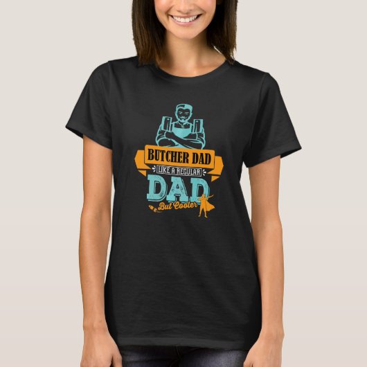 パパ肉肉業で健康に適するもの Tシャツ (正面)