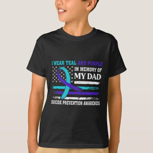 パパ自死認識度防止船 Tシャツ (正面)