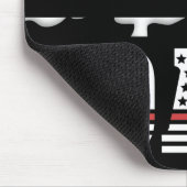 パパ薄型レッドライン消防士のパパギフト マウスパッド (コーナー)