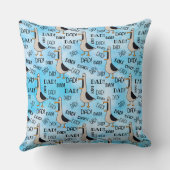 パパ装飾用クッション20"x20"の呼び出し クッション (裏面)