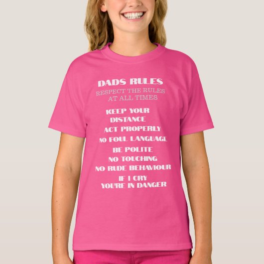 パパ規則 Tシャツ (正面)