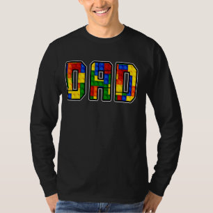 パパ親ブリックマスタービルダー建物ブロックSe Tシャツ