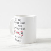 パパ親愛マグ、父の日の贈り物、あなたの小さな コーヒーマグカップ (正面左)