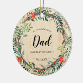 パパ記念の愛の思い出素朴に セラミックオーナメント (左)