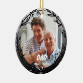 パパ記念オーナメント：クリスマスツリー装飾 セラミックオーナメント (右)