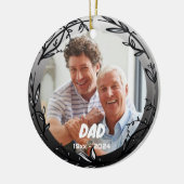 パパ記念オーナメント：クリスマスツリー装飾 セラミックオーナメント (左)