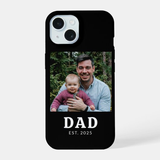 パパ設立フォトギフト iPhone 15ケース (裏面)
