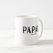 パパ設立年 コーヒーマグカップ (正面右)