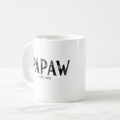 パパ設立年 コーヒーマグカップ (正面左)