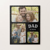 パパ設立3枚の写真 ジグソーパズル (縦)