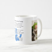 パパ詩と2枚の写真 – ハンドプリントを保持 コーヒーマグカップ (正面右)